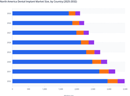 Country-Level Revenue Breakdown of the North America Dental Implant Market