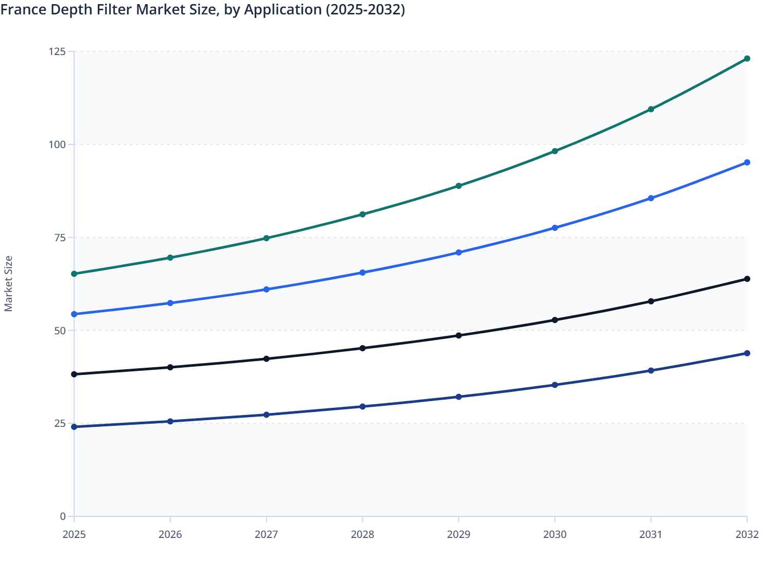 France Depth Filter Market Size, by Application (2025-2032)