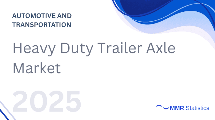 Heavy Duty Trailer Axle Market 2025–2032: Commercial Vehicle Expansion, Freight Modernization, and Load-Bearing Efficiency Transformation