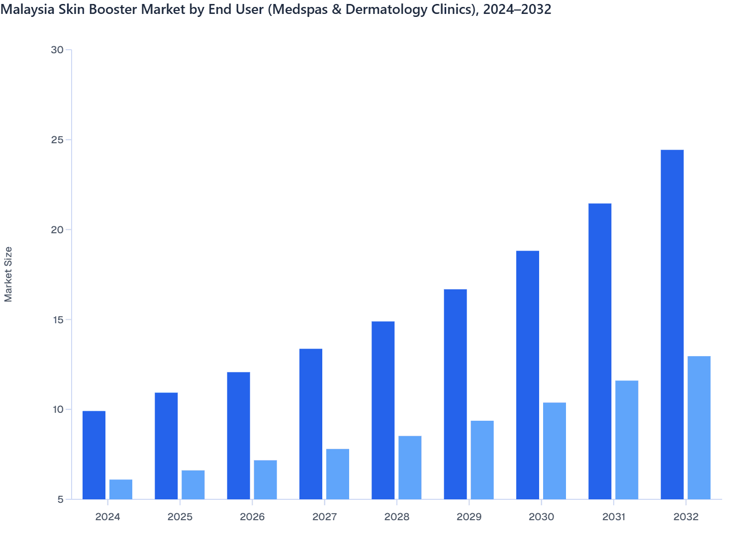 Malaysia Skin Booster Market by End User (Medspas vs Dermatology Clinics), 2024–2032
