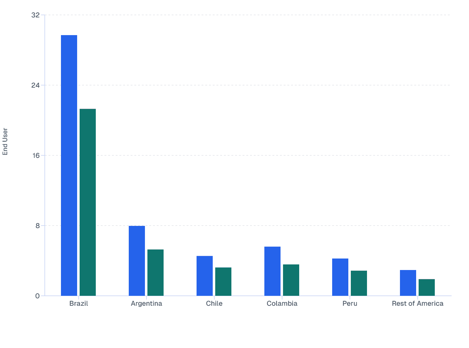 South America Skin Booster Market: Country Wise End-User Analysis, 2024
